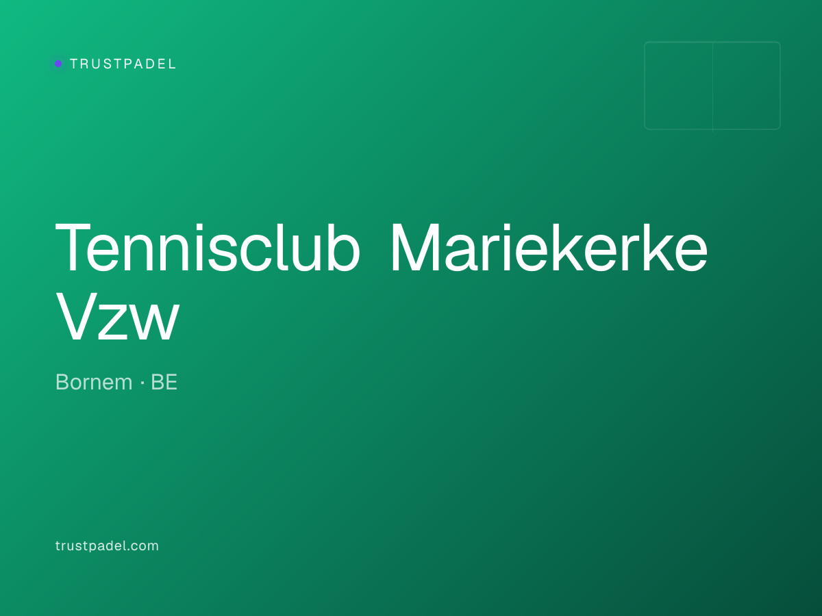 Tennisclub Mariekerke Vzw padel club