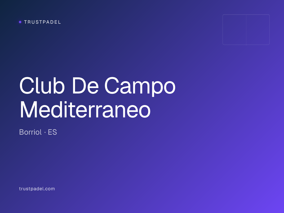 Club De Campo Mediterraneo padel club