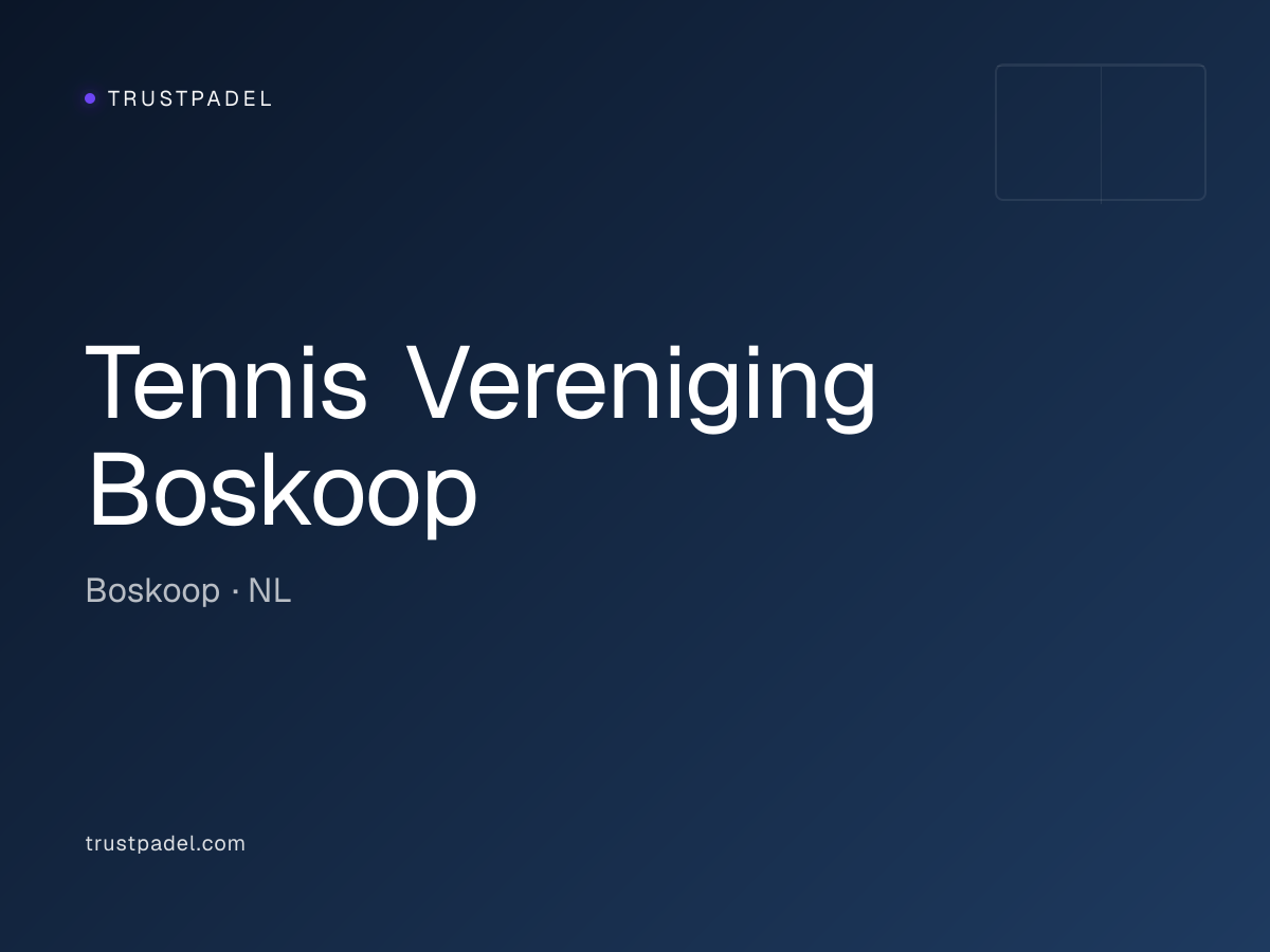 Tennis Vereniging Boskoop padel club