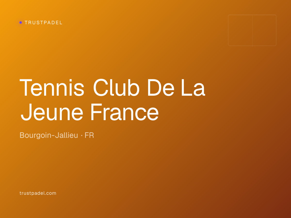 Tennis Club De La Jeune France padel club
