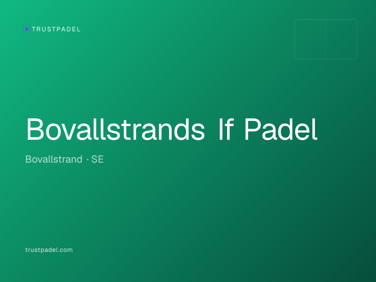 Bovallstrands If Padel padel club