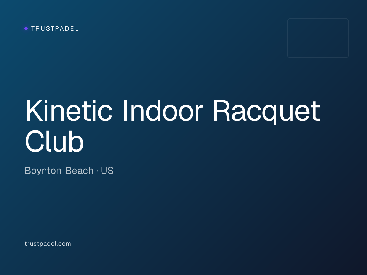 Kinetic Indoor Racquet Club padel club