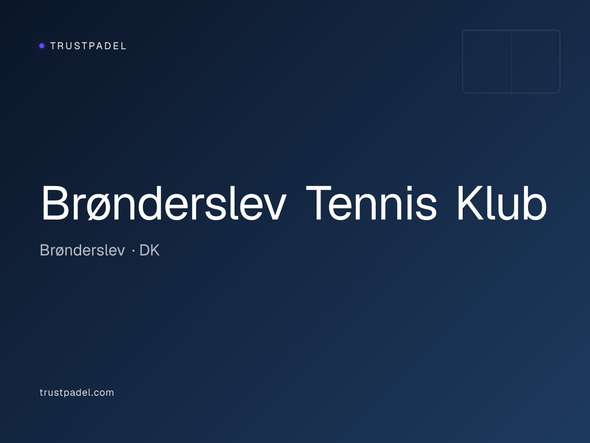 Brønderslev Tennis Klub padel club