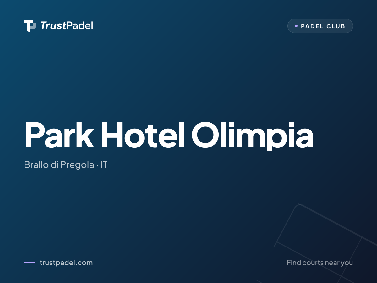 Park Hotel Olimpia padel club