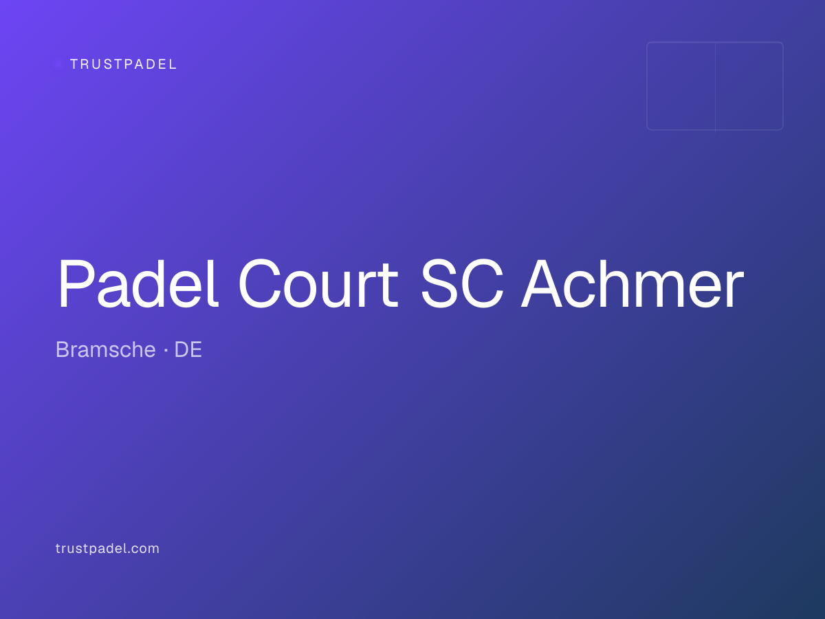Padel Court SC Achmer padel club