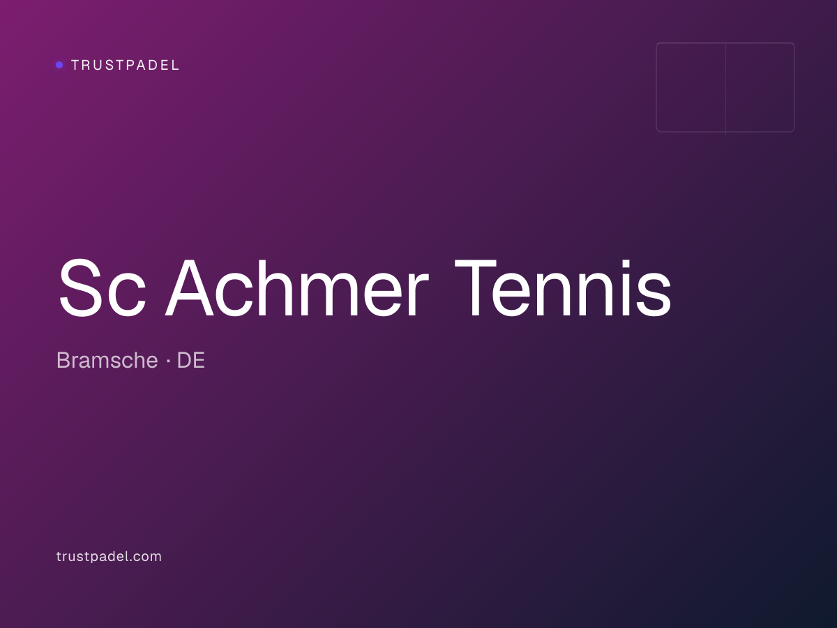 Sc Achmer Tennis padel club