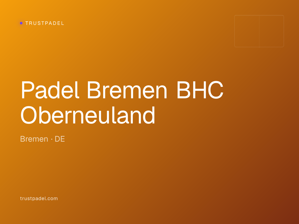 Padel Bremen BHC Oberneuland padel club