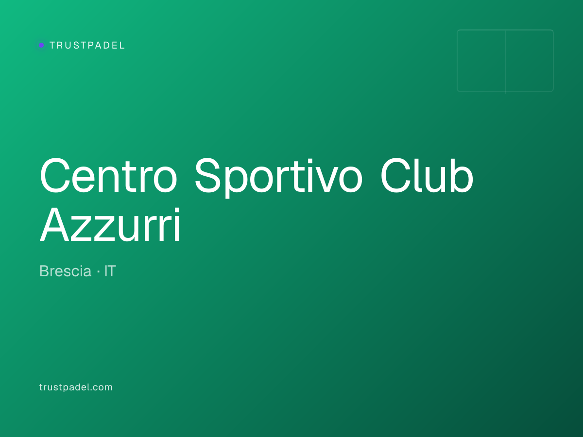 Centro Sportivo Club Azzurri padel club