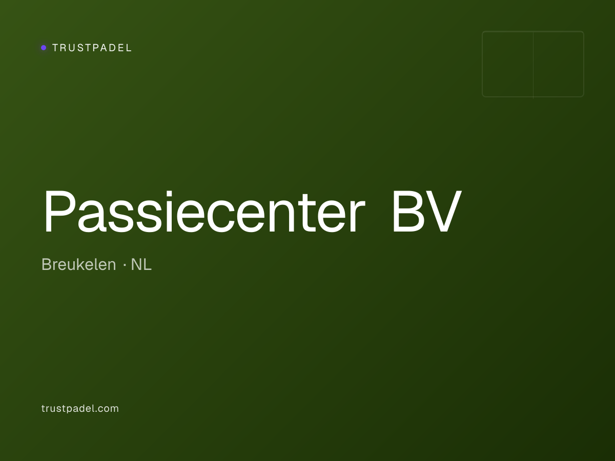 Passiecenter BV padel club