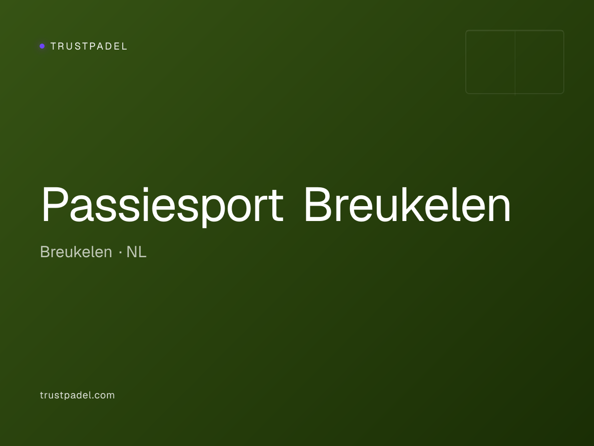 Passiesport Breukelen padel club