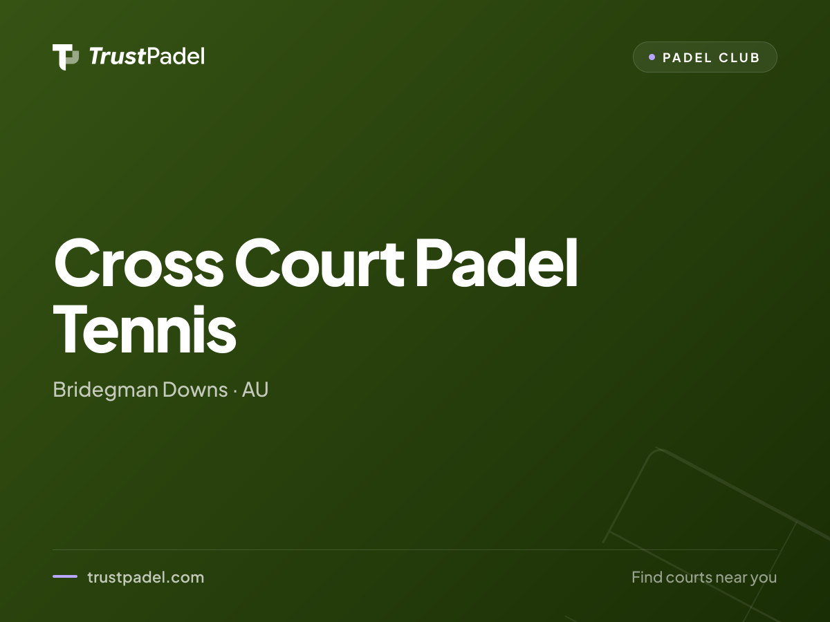 Cross Court Padel Tennis padel club