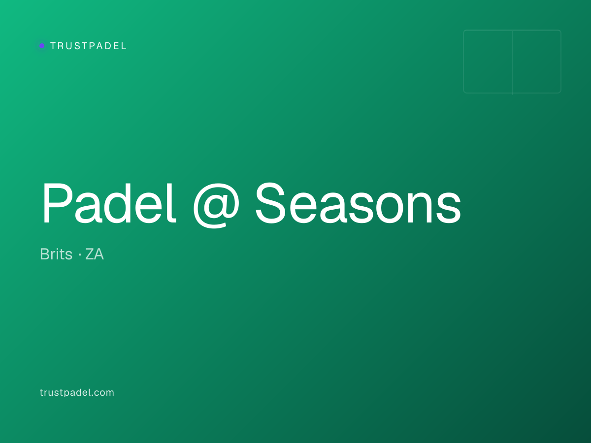 Padel @ Seasons padel club