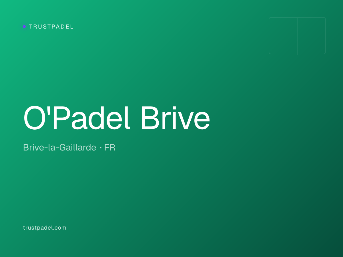 O'Padel Brive padel club