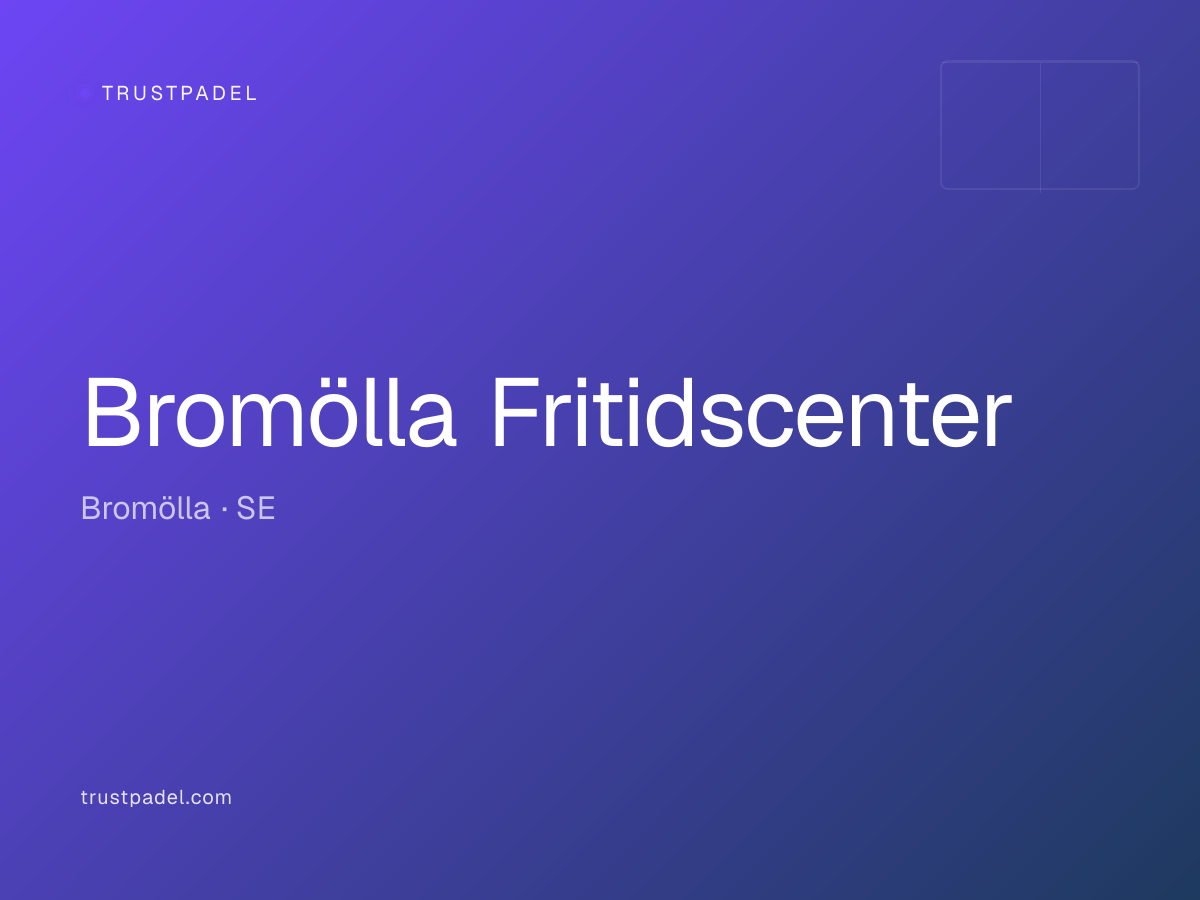Bromölla Fritidscenter padel club