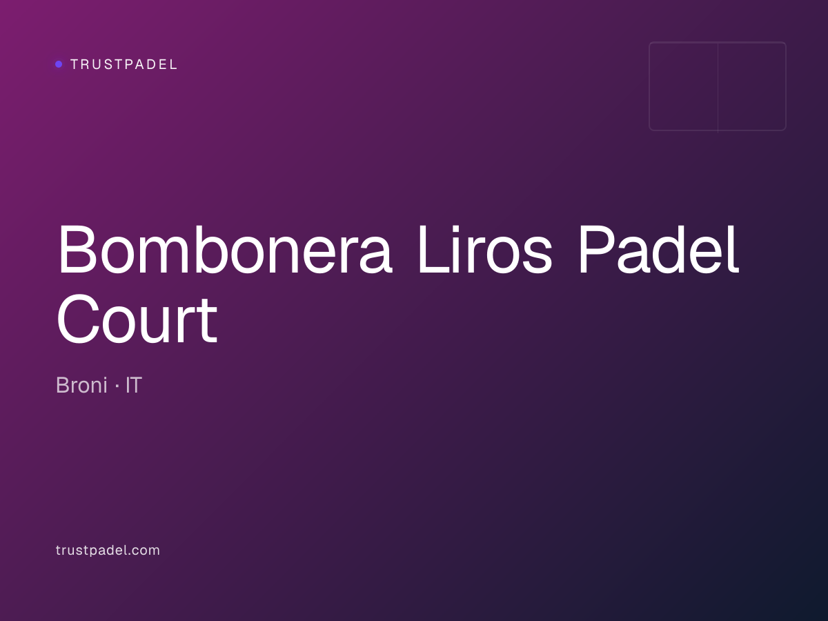 Bombonera Liros Padel Court padel club