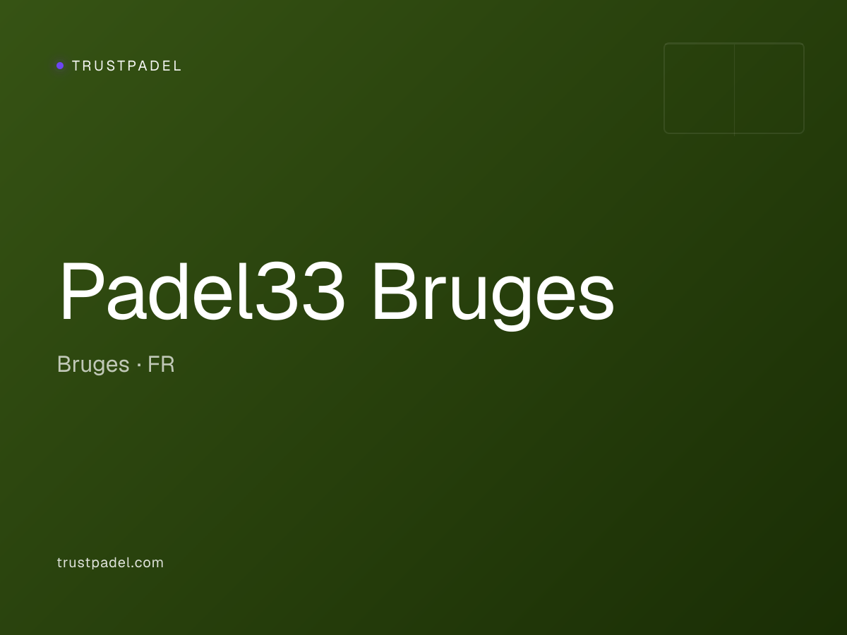 Padel33 Bruges padel club