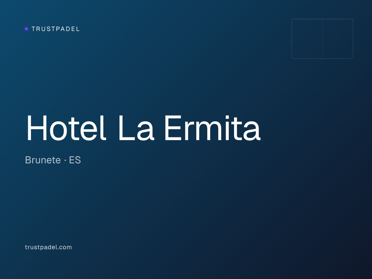 Hotel La Ermita padel club