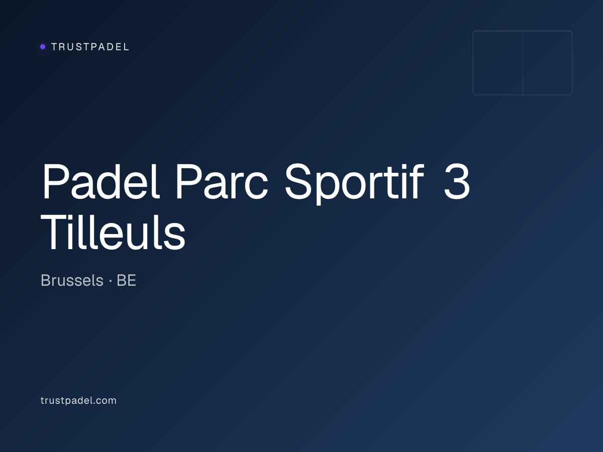 Padel Parc Sportif 3 Tilleuls padel club