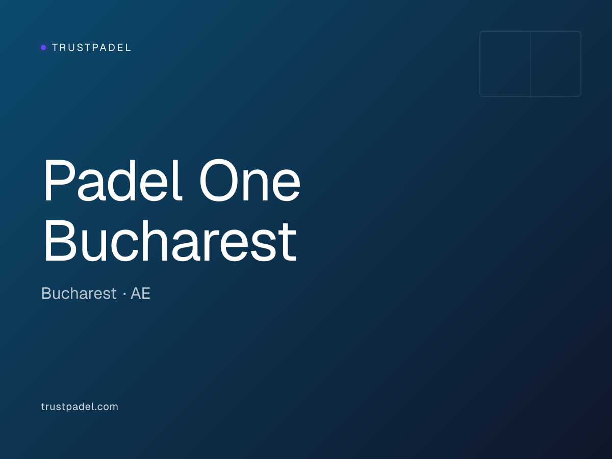 Padel One Bucharest padel club