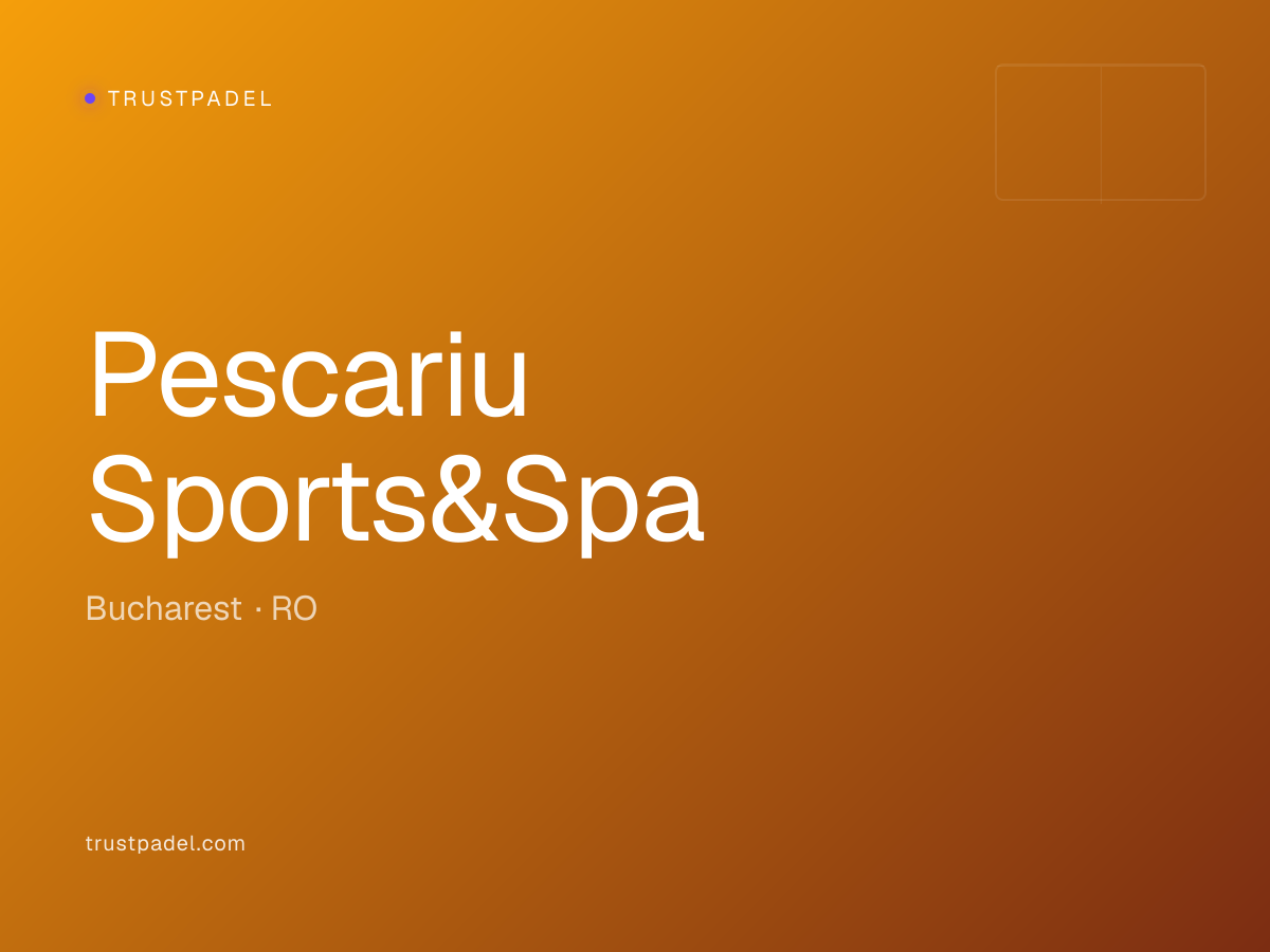 Pescariu Sports&Spa padel club