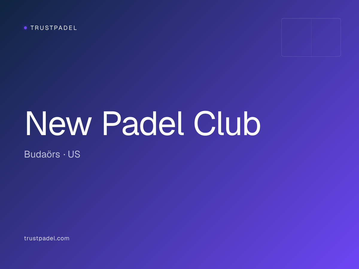 New Padel Club padel club
