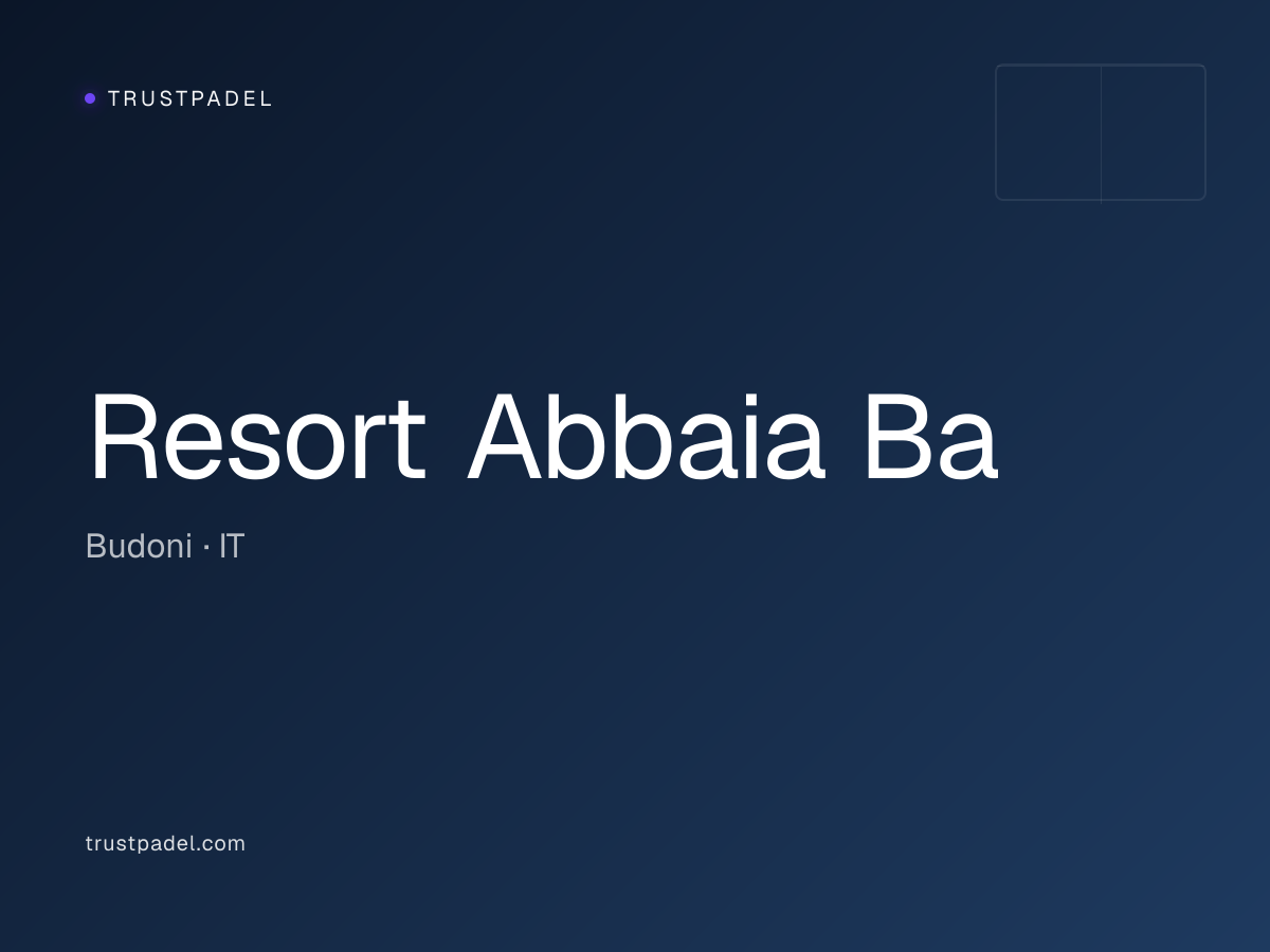 Resort Abbaia Ba padel club