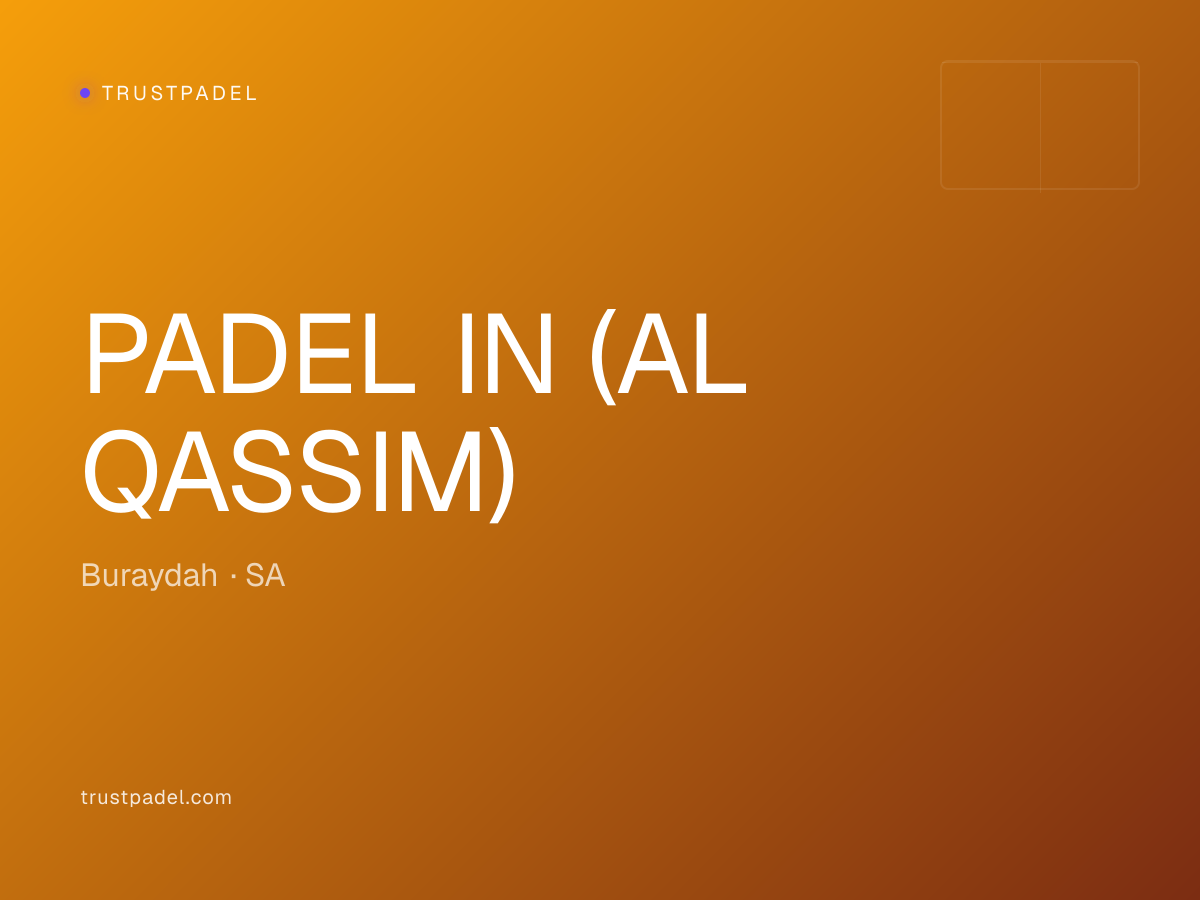 PADEL IN (AL QASSIM) padel club