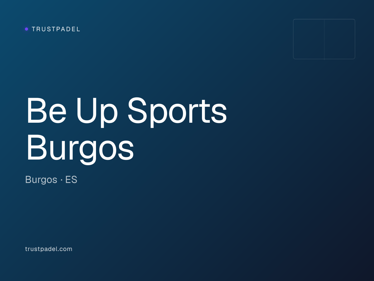 Be Up Sports Burgos padel club