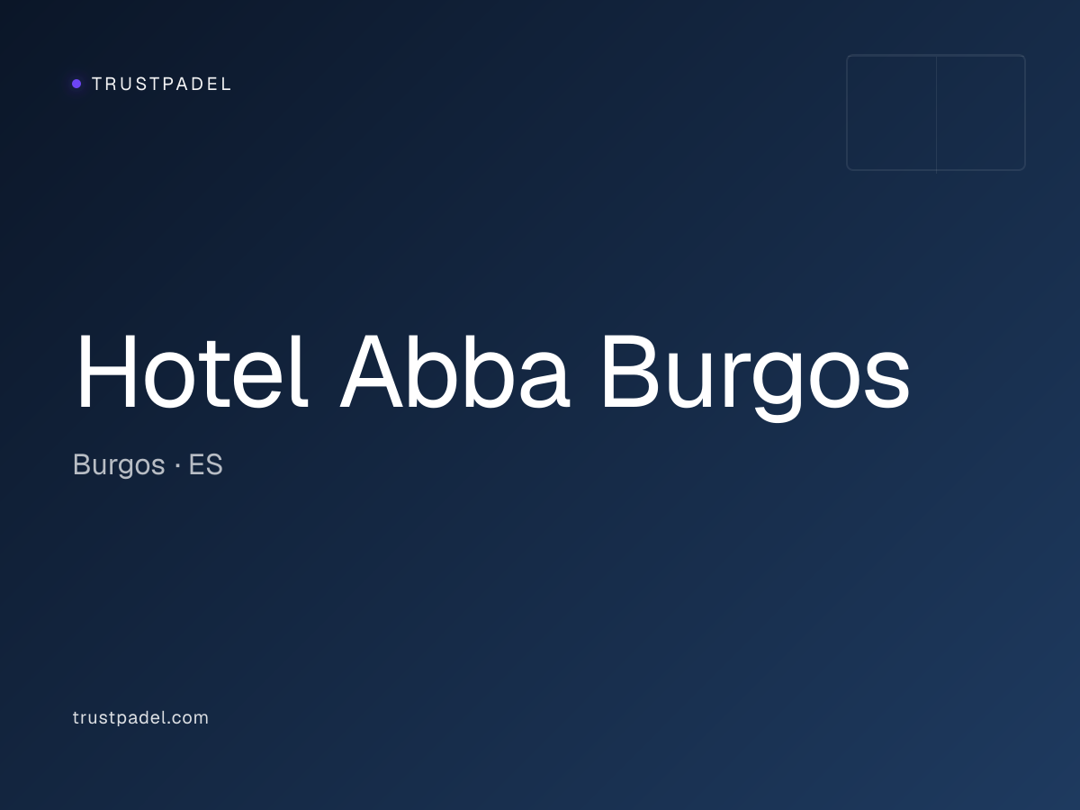 Hotel Abba Burgos padel club