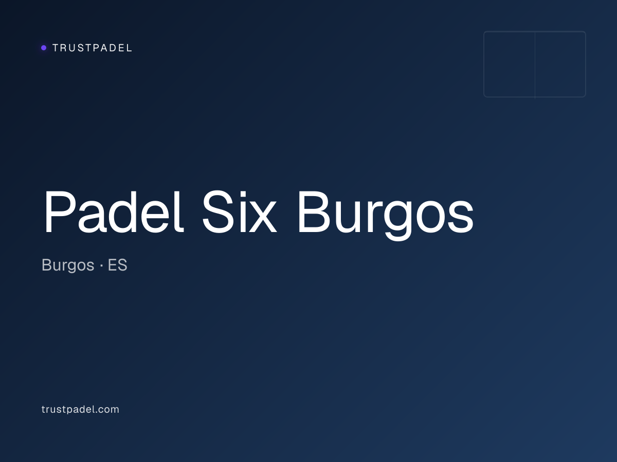 Padel Six Burgos padel club