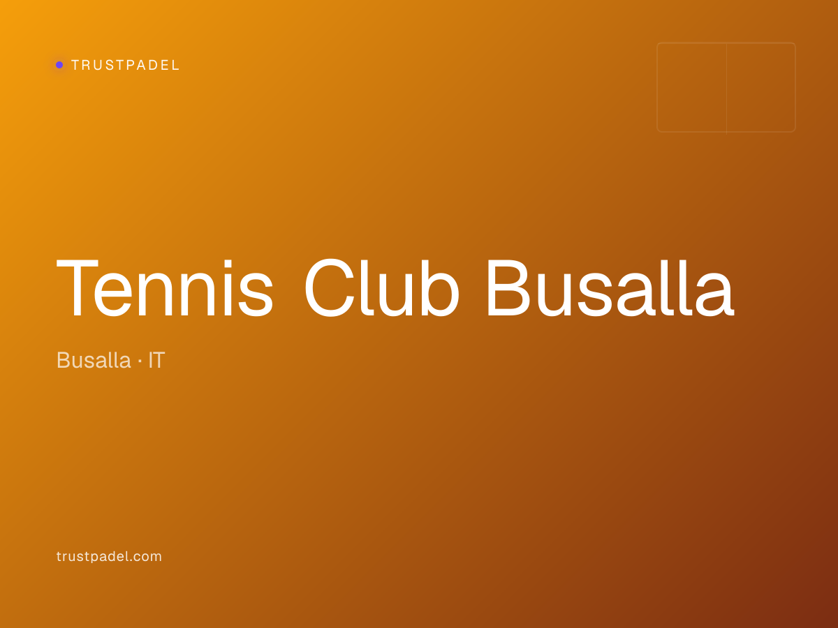 Tennis Club Busalla padel club