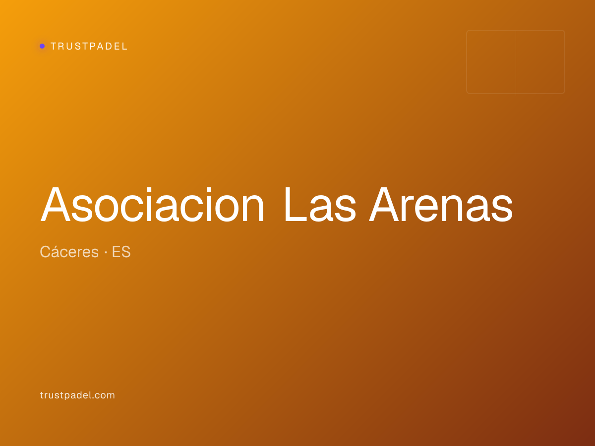 Asociacion Las Arenas padel club
