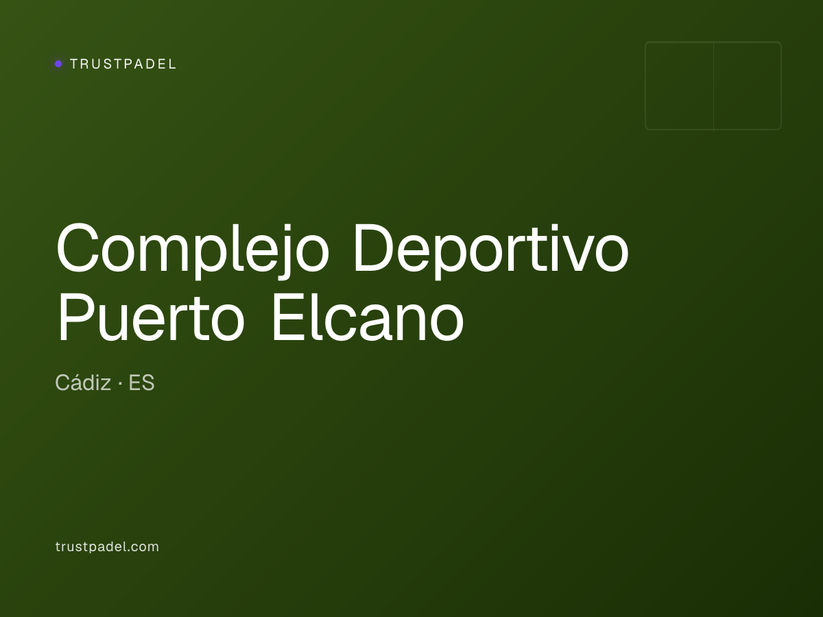 Complejo Deportivo Puerto Elcano padel club