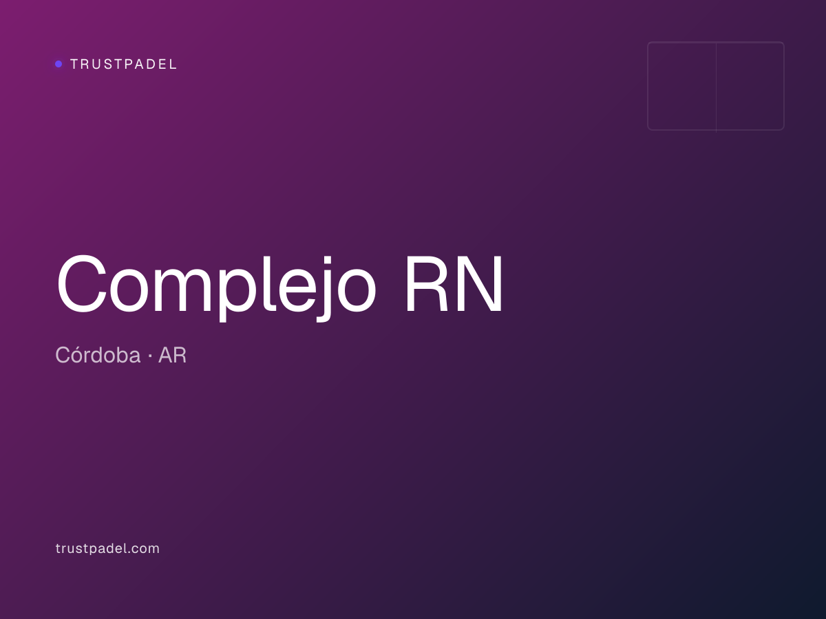 Complejo RN padel club