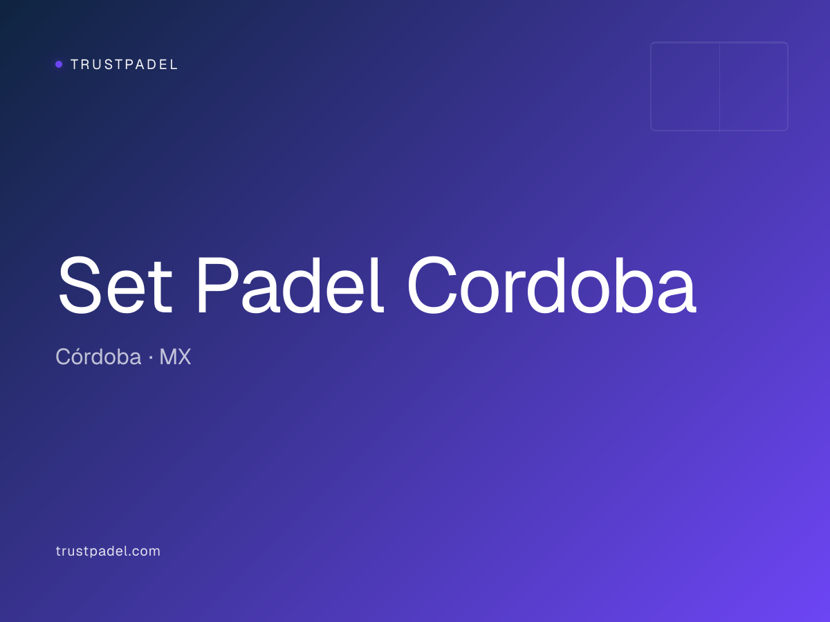Set Padel Cordoba padel club