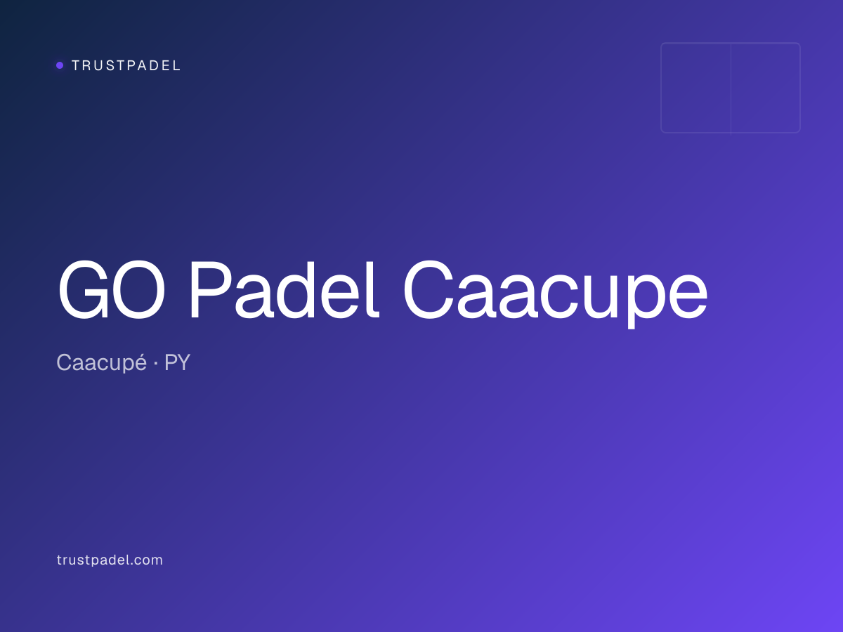 GO Padel Caacupe padel club