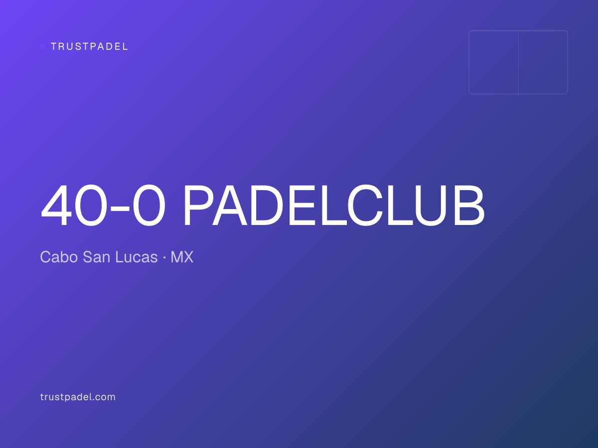 40-0 PADELCLUB padel club