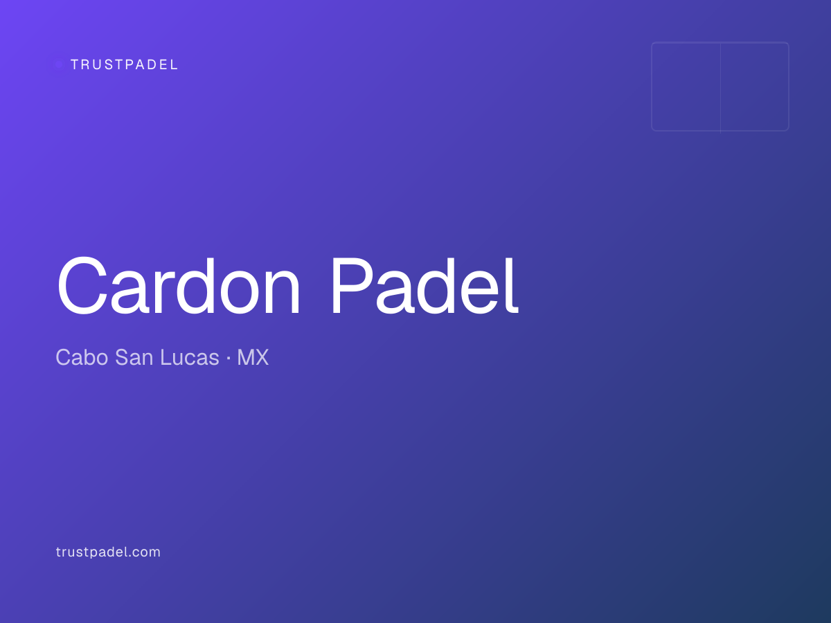 Cardon Padel padel club