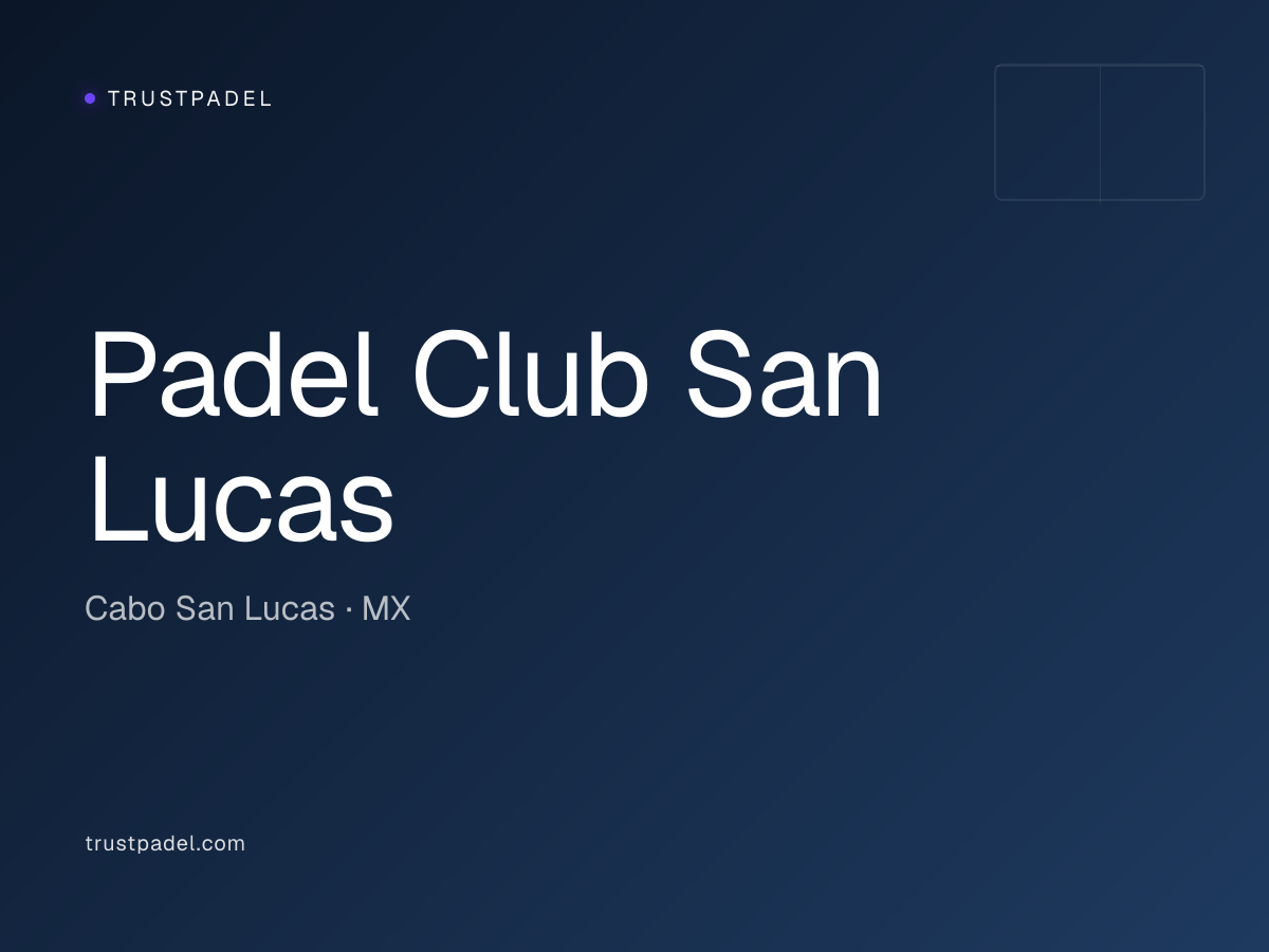 Padel Club San Lucas padel club