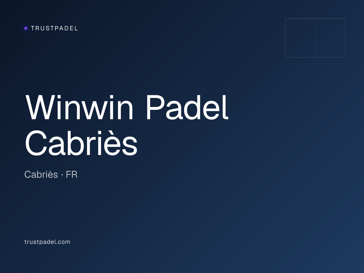 Winwin Padel Cabriès padel club