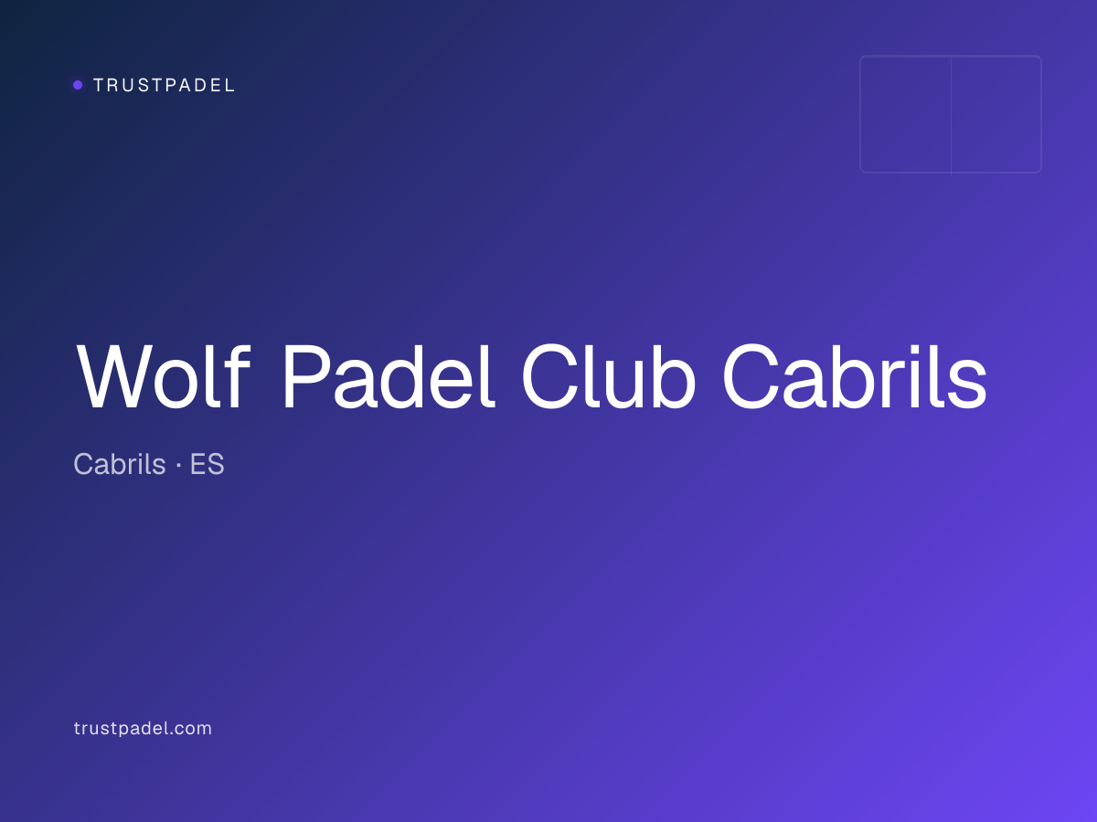 Wolf Padel Club Cabrils padel club