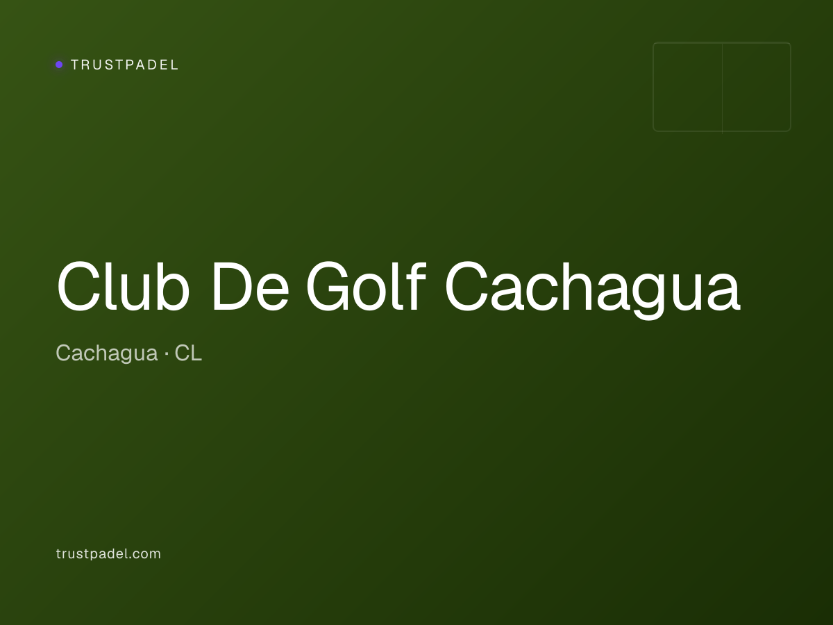 Club De Golf Cachagua padel club