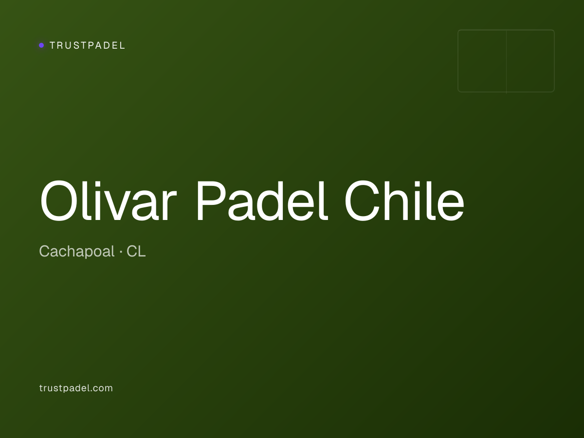 Olivar Padel Chile padel club