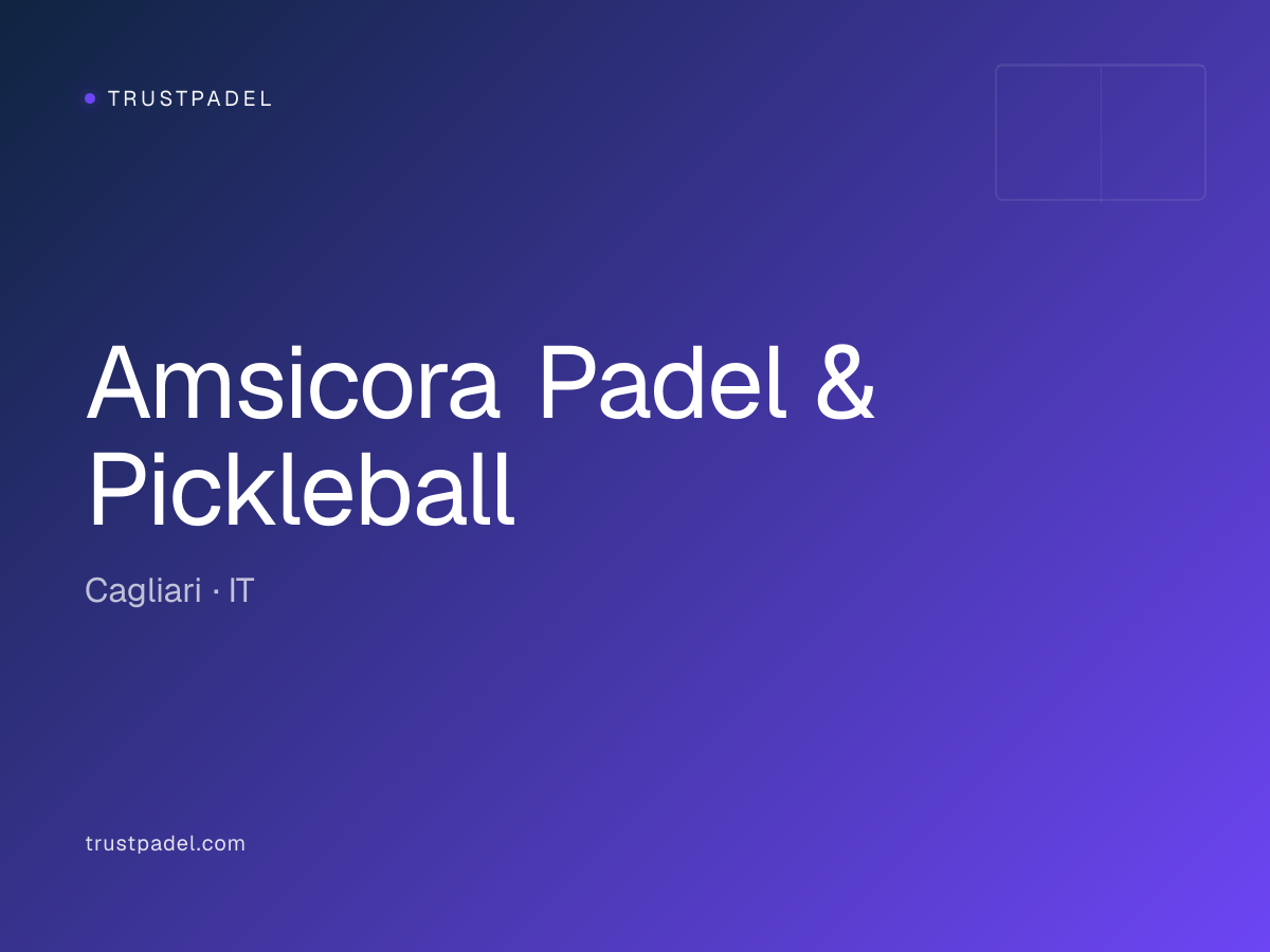 Amsicora Padel & Pickleball padel club