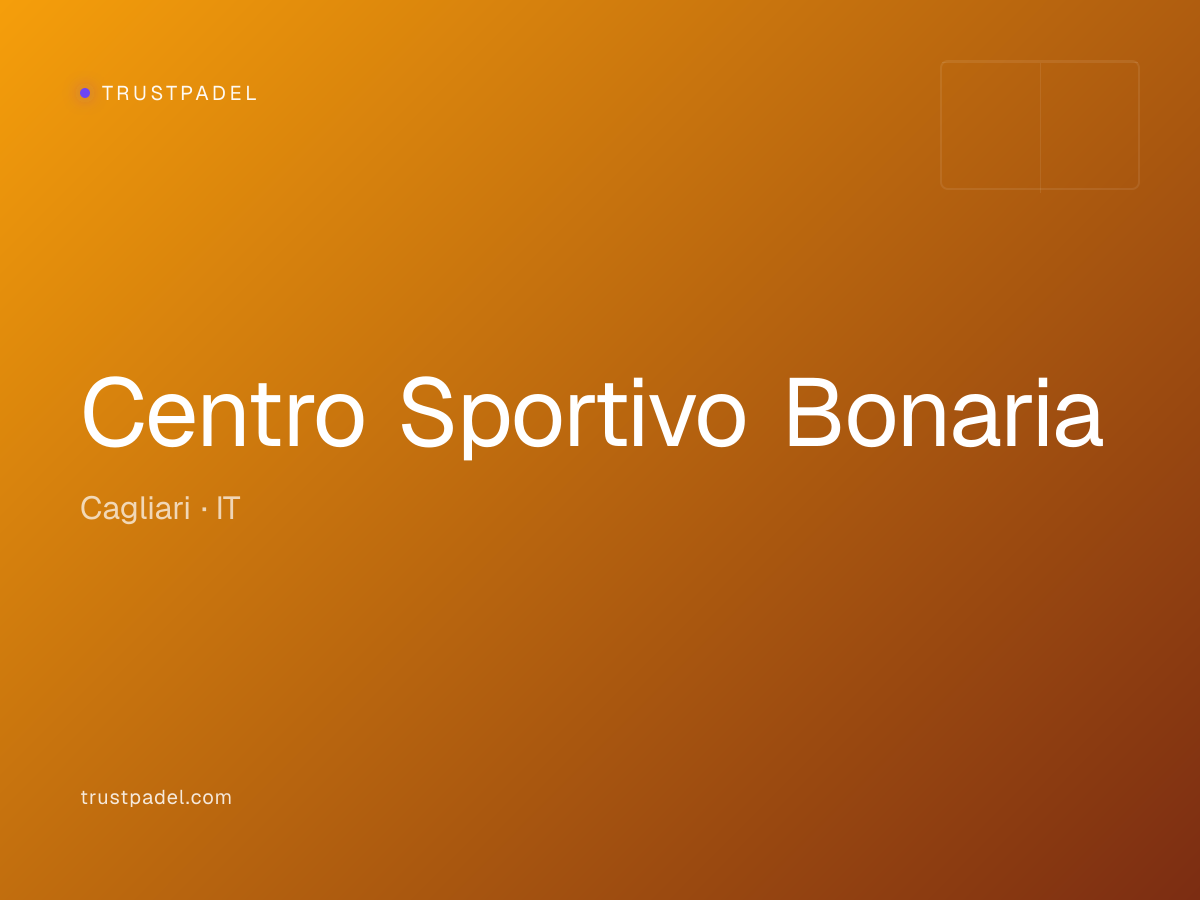 Centro Sportivo Bonaria padel club
