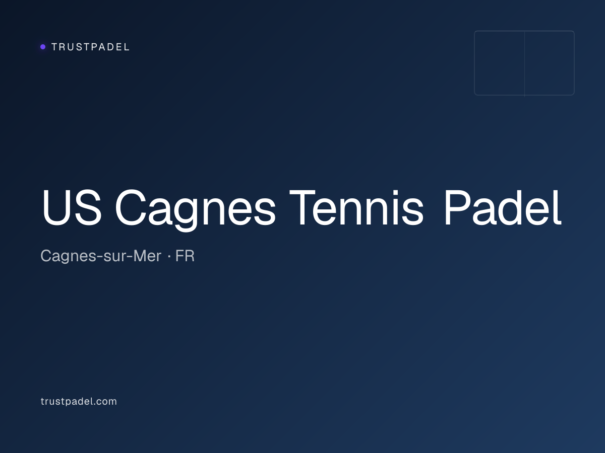 US Cagnes Tennis Padel padel club
