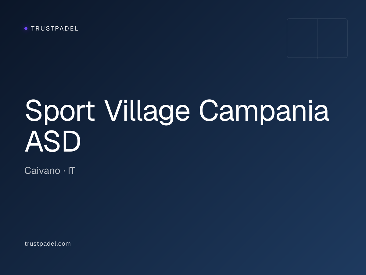Sport Village Campania ASD padel club