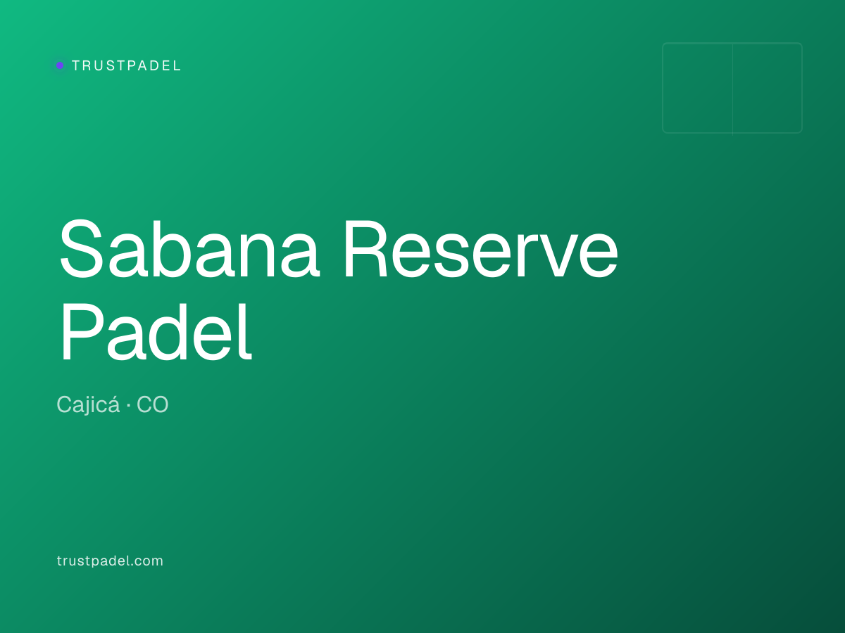 Sabana Reserve Padel padel club
