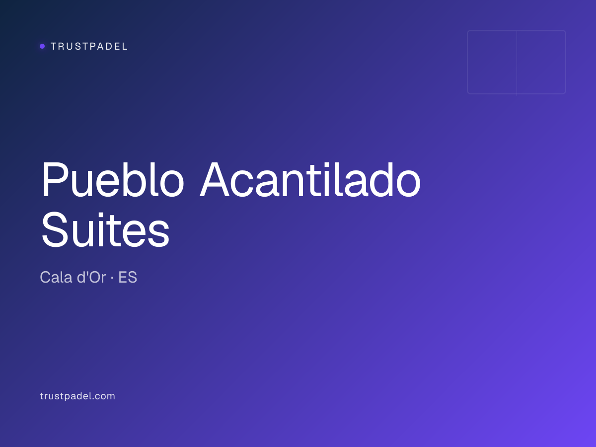 Pueblo Acantilado Suites padel club