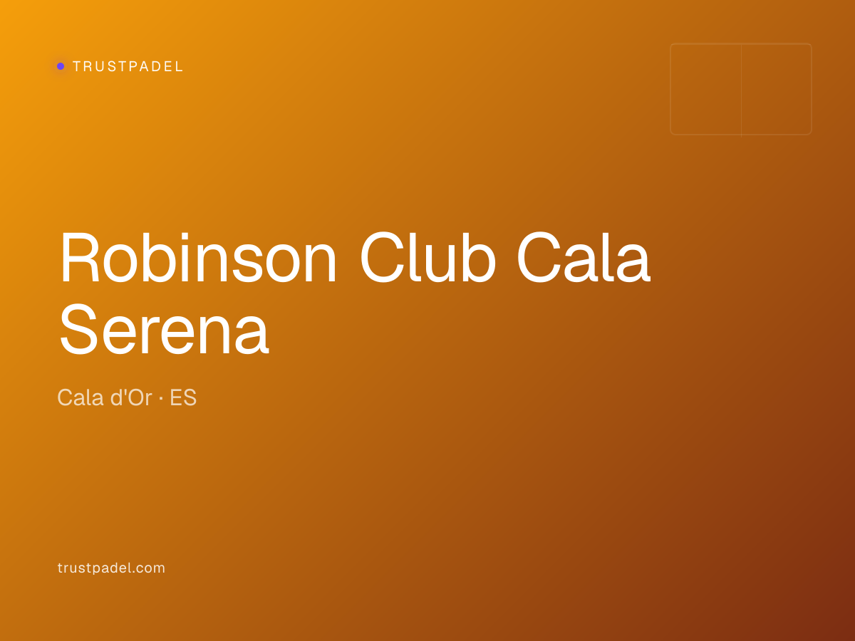 Robinson Club Cala Serena padel club
